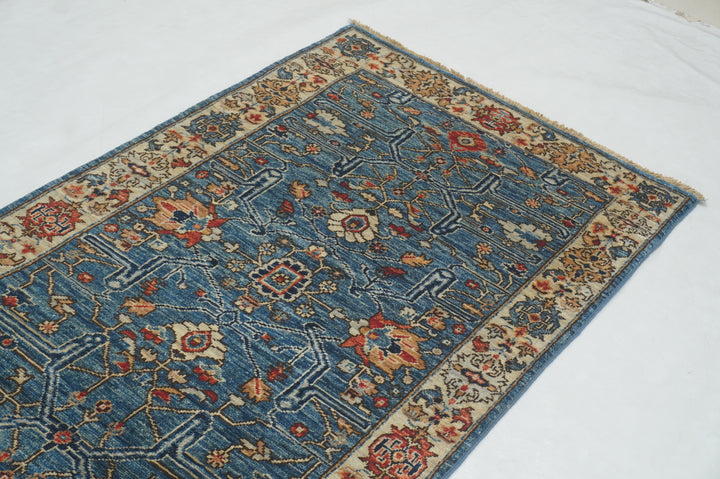 3x12 Blue Bidjar Afghan Hand knotted Oriental Runner Rug