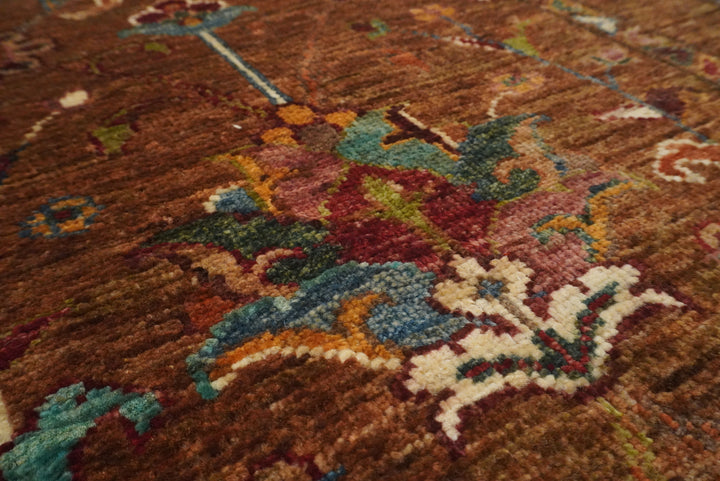 2x3 Brown Waziri Afghan Hand Knotted Rug - Yildiz Rugs
