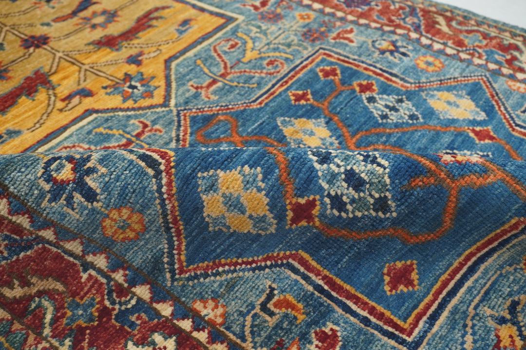 3x10 Blue Bakhtiari Afghan hand knotted Tribal Runner Rug