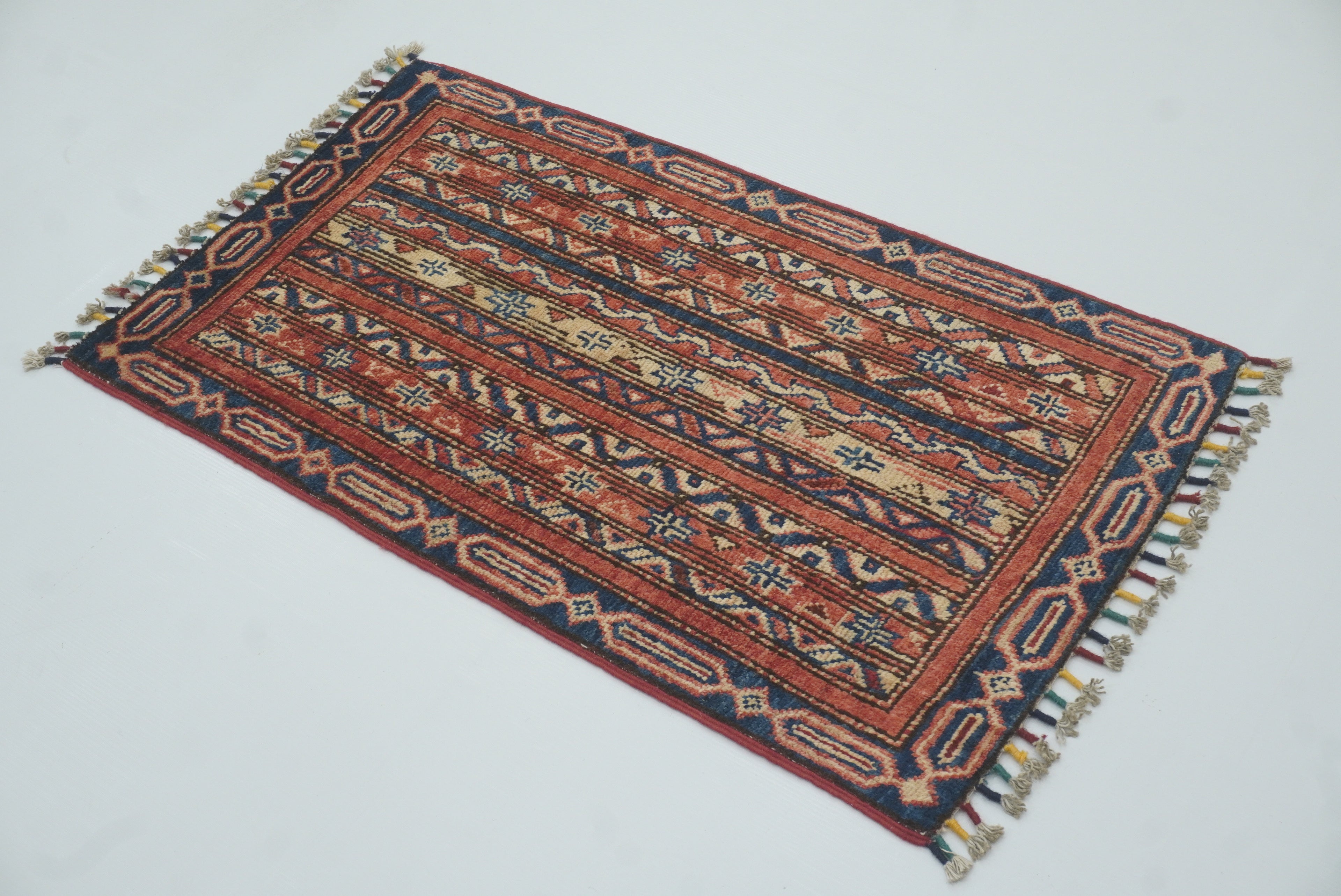 2x3 Red Turkish Hand-Knotted Rug - Yildiz Rugs