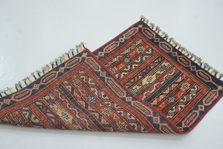 2x3 Red Turkish Hand-Knotted Rug - Yildiz Rugs