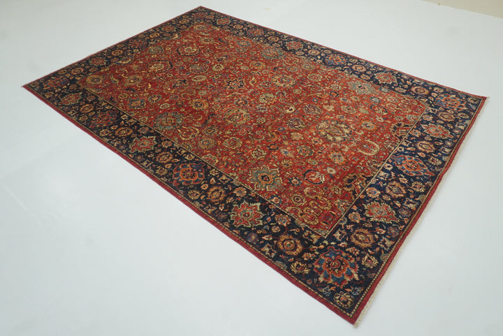 6x9 Red Afghan Hand Knotted Oriental Rug - Yildiz Rugs