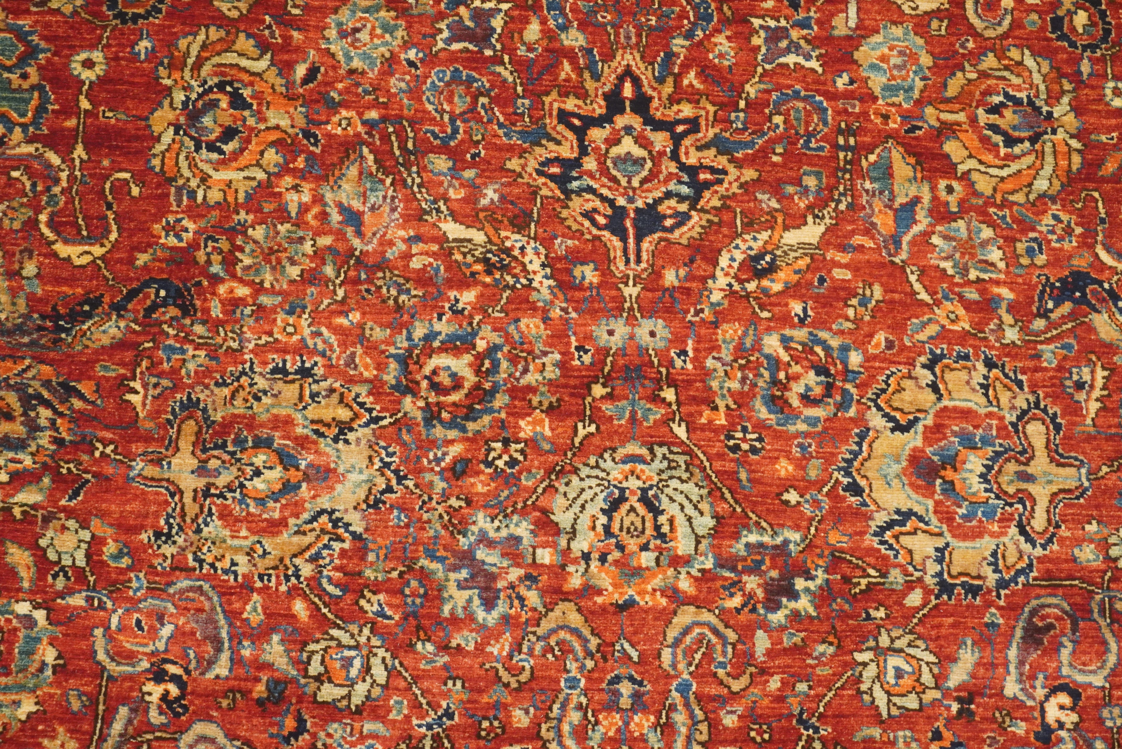 6x9 Red Afghan Hand Knotted Oriental Rug - Yildiz Rugs