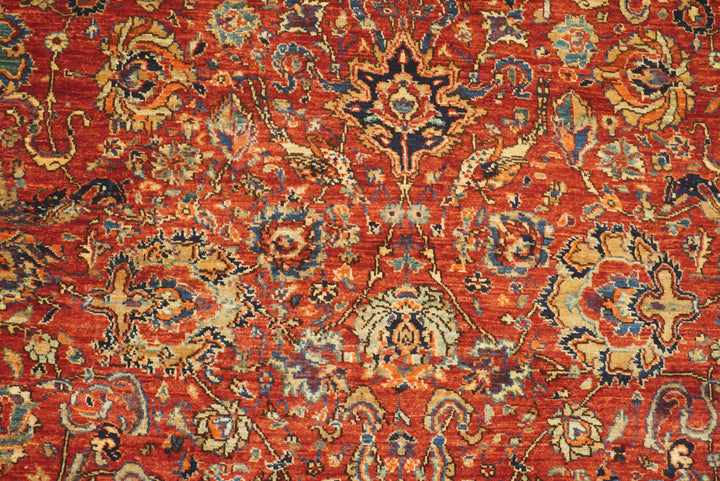 6x9 Red Afghan Hand Knotted Oriental Rug - Yildiz Rugs