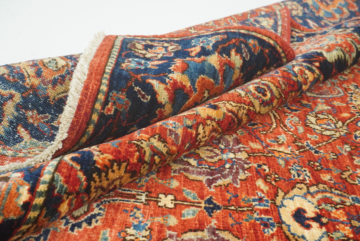 6x9 Red Afghan Hand Knotted Oriental Rug - Yildiz Rugs