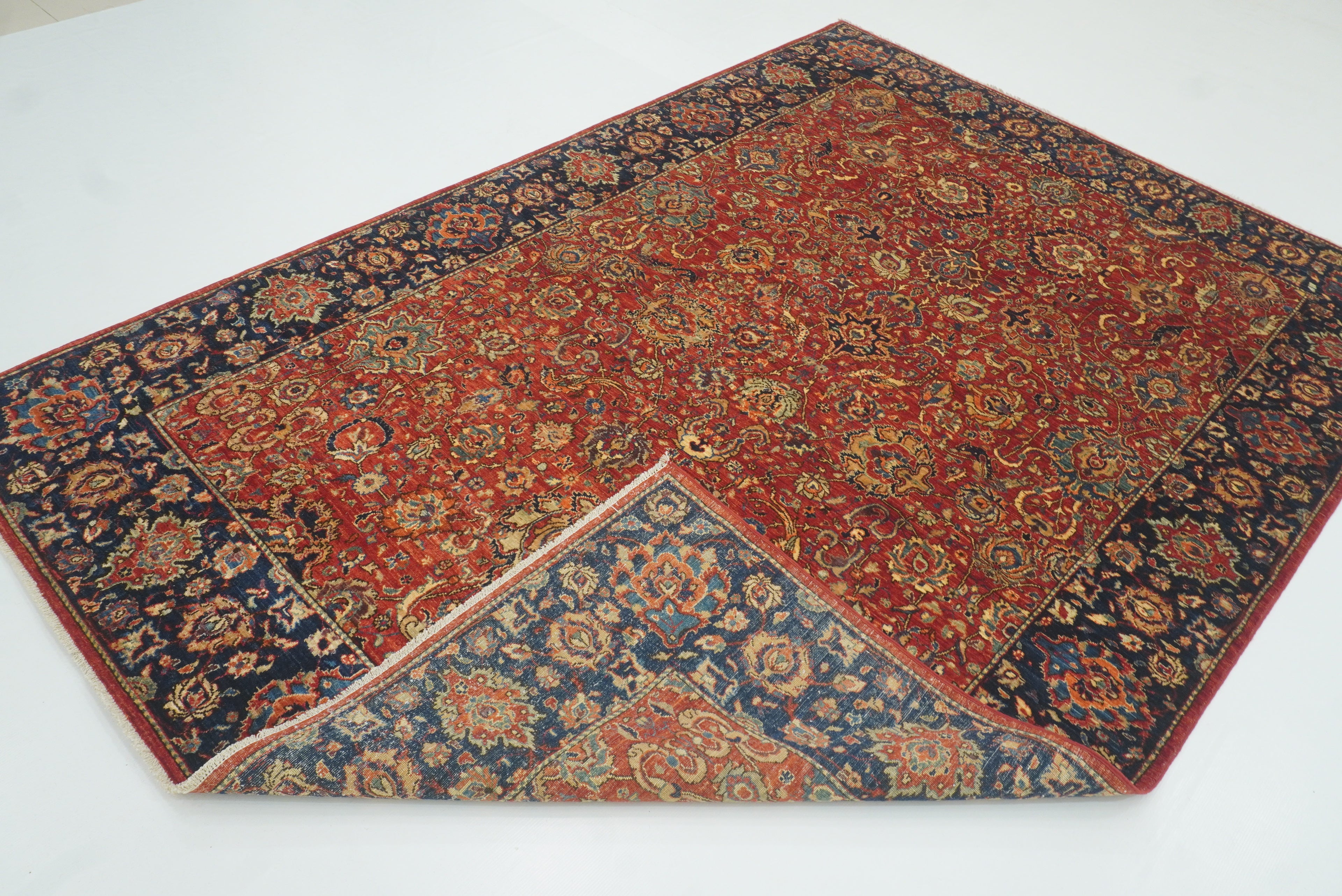 6x9 Red Afghan Hand Knotted Oriental Rug - Yildiz Rugs