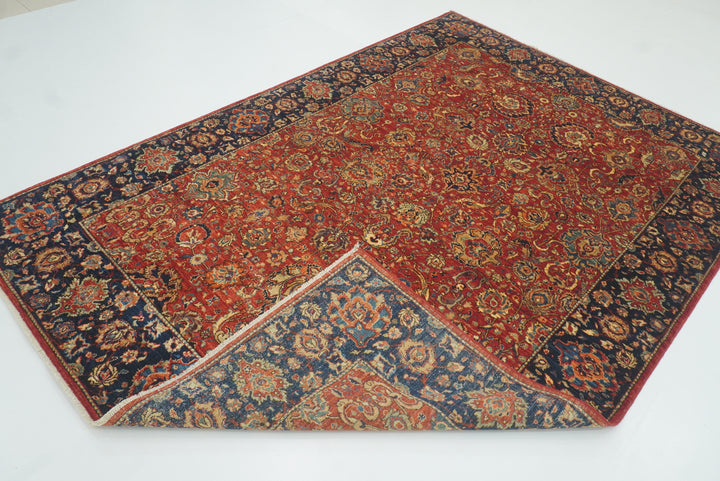 6x9 Red Afghan Hand Knotted Oriental Rug - Yildiz Rugs