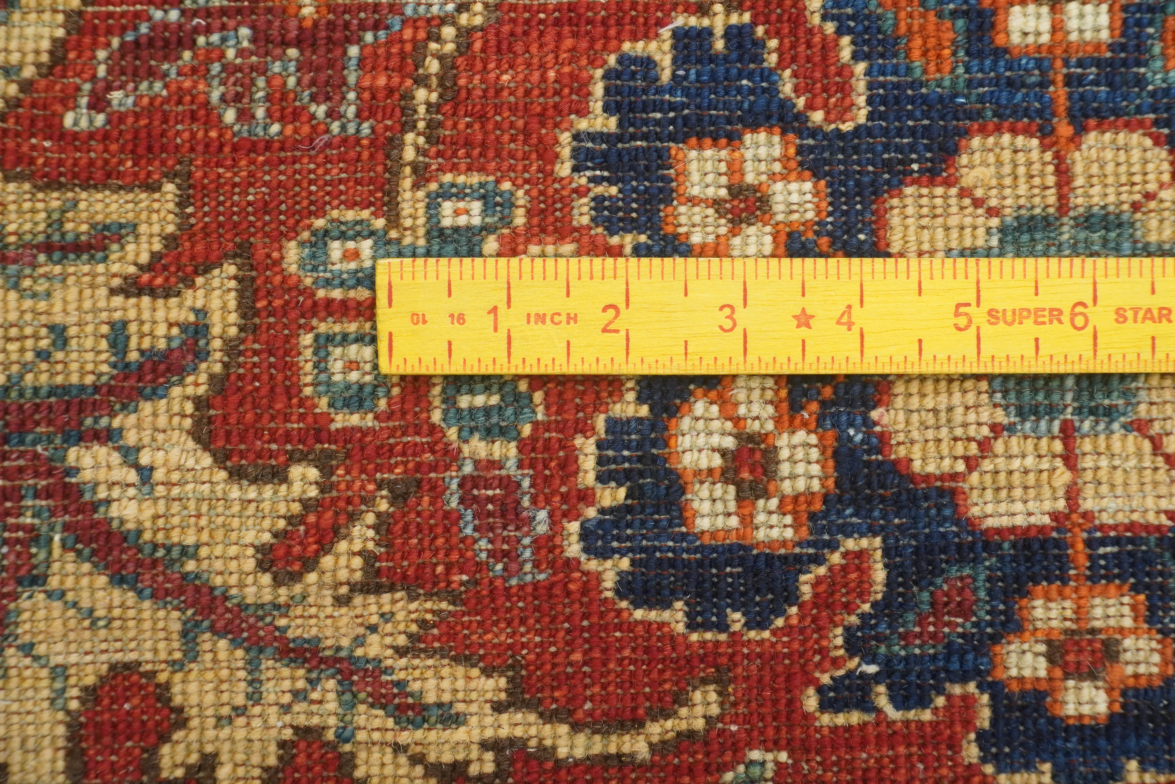8x10 Serapi Navy Blue Hand Knotted Afghan Oriental Rug - Yildiz Rugs