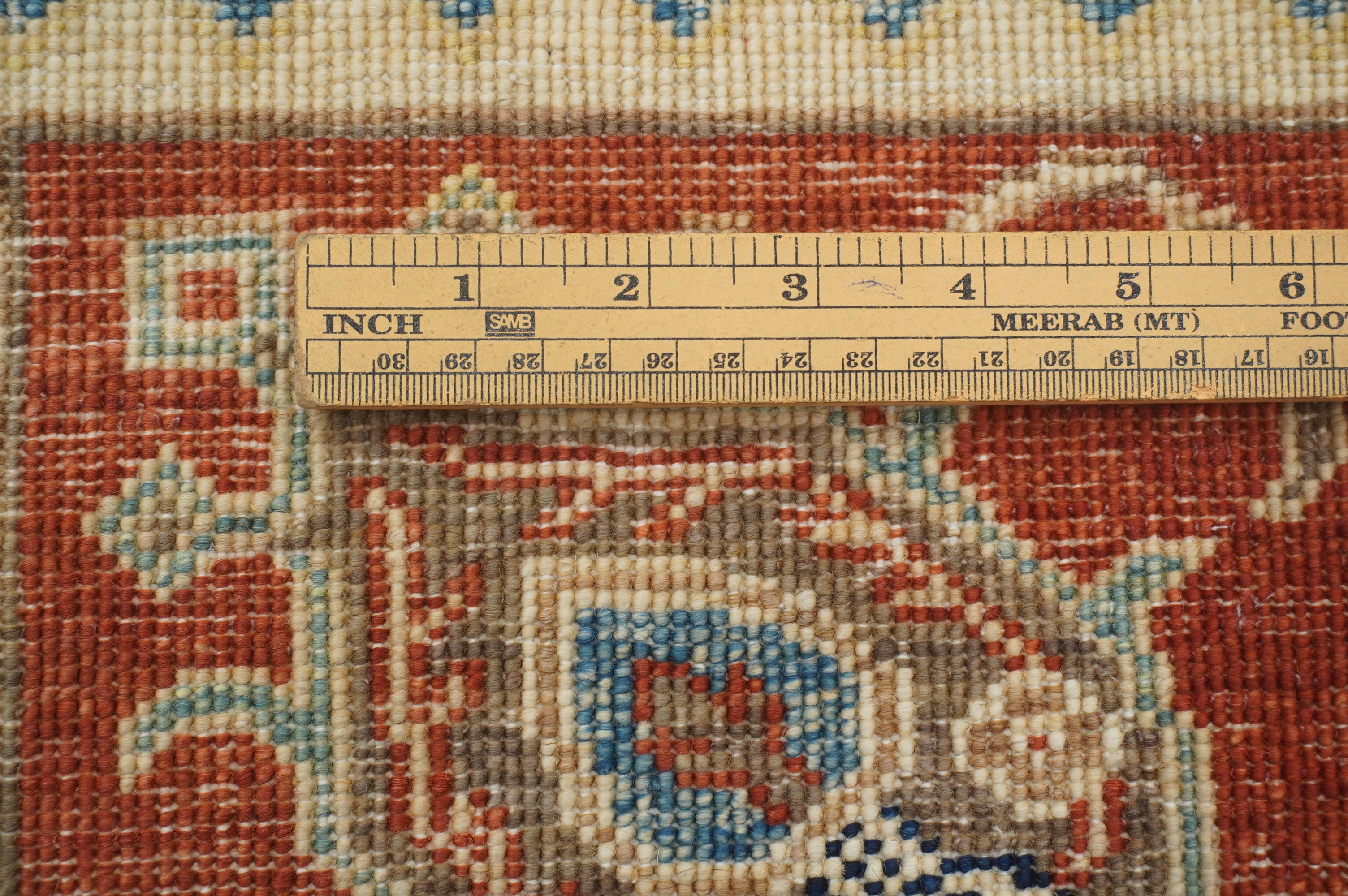 6x8 Beige Vintage Bakhtiari Afghan Hand Knotted Oriental Rug - Yildiz Rugs