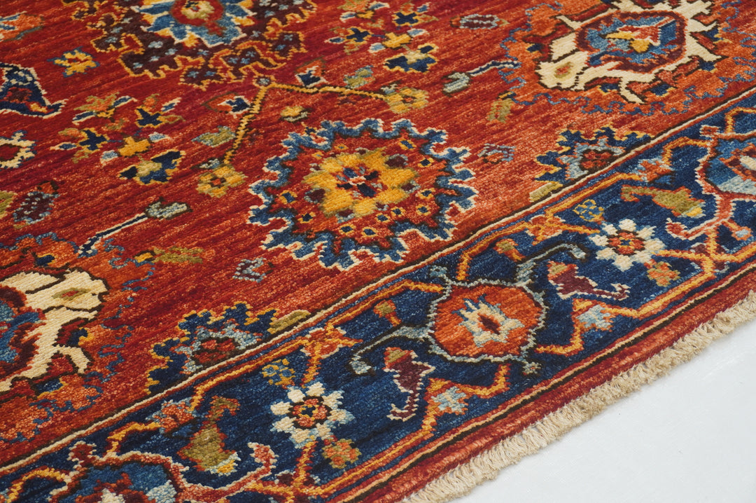 4x6 Red Bidjar Afghan hand knotted Traditional Oriental Rug