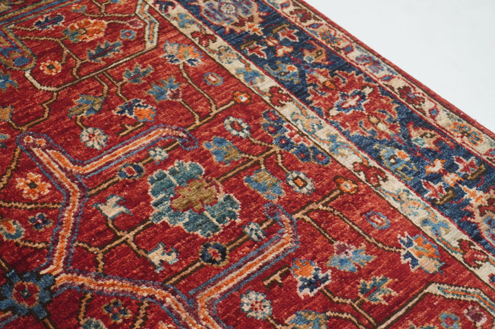 4x6 Red Bidjar Afghan hand knotted Oriental Rug