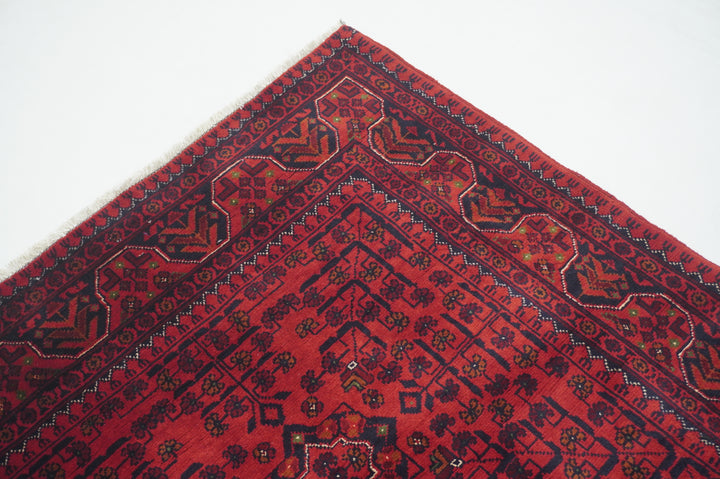 3x5 Red Afghan Khal Mohammadi hand knotted Rug - Yildiz Rugs