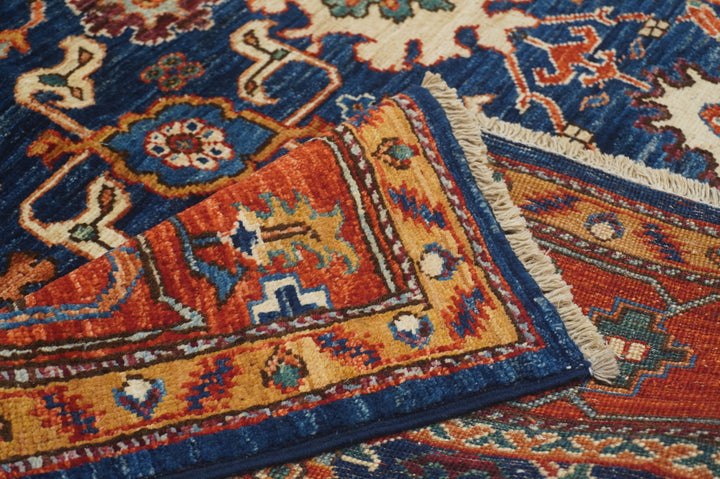 4x6 Navy Blue Bidjar Afghan hand knotted Oriental Rug