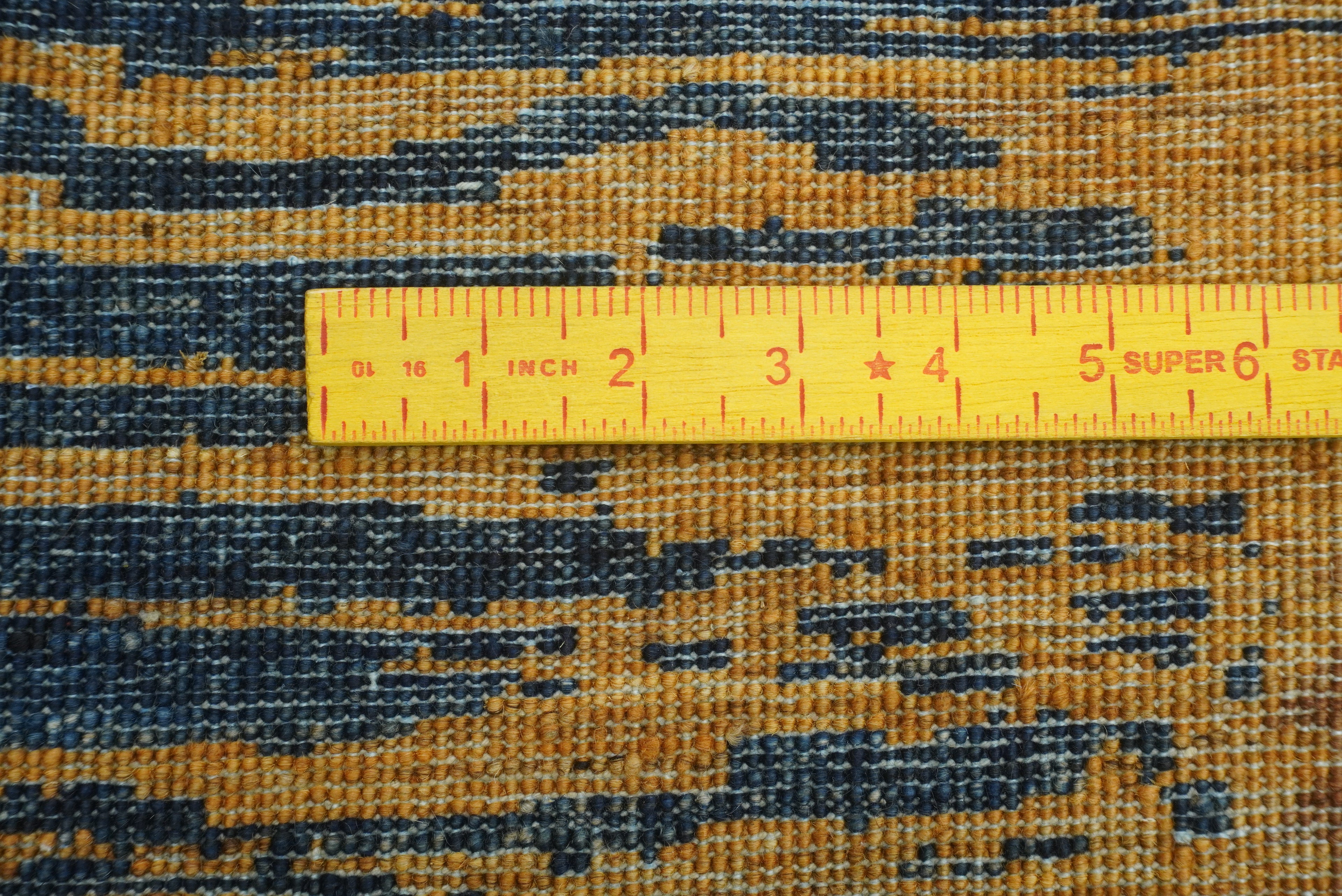 5x7 Blue Gabbeh Hand-Knotted Afghan Tribal Rug - Yildiz Rugs