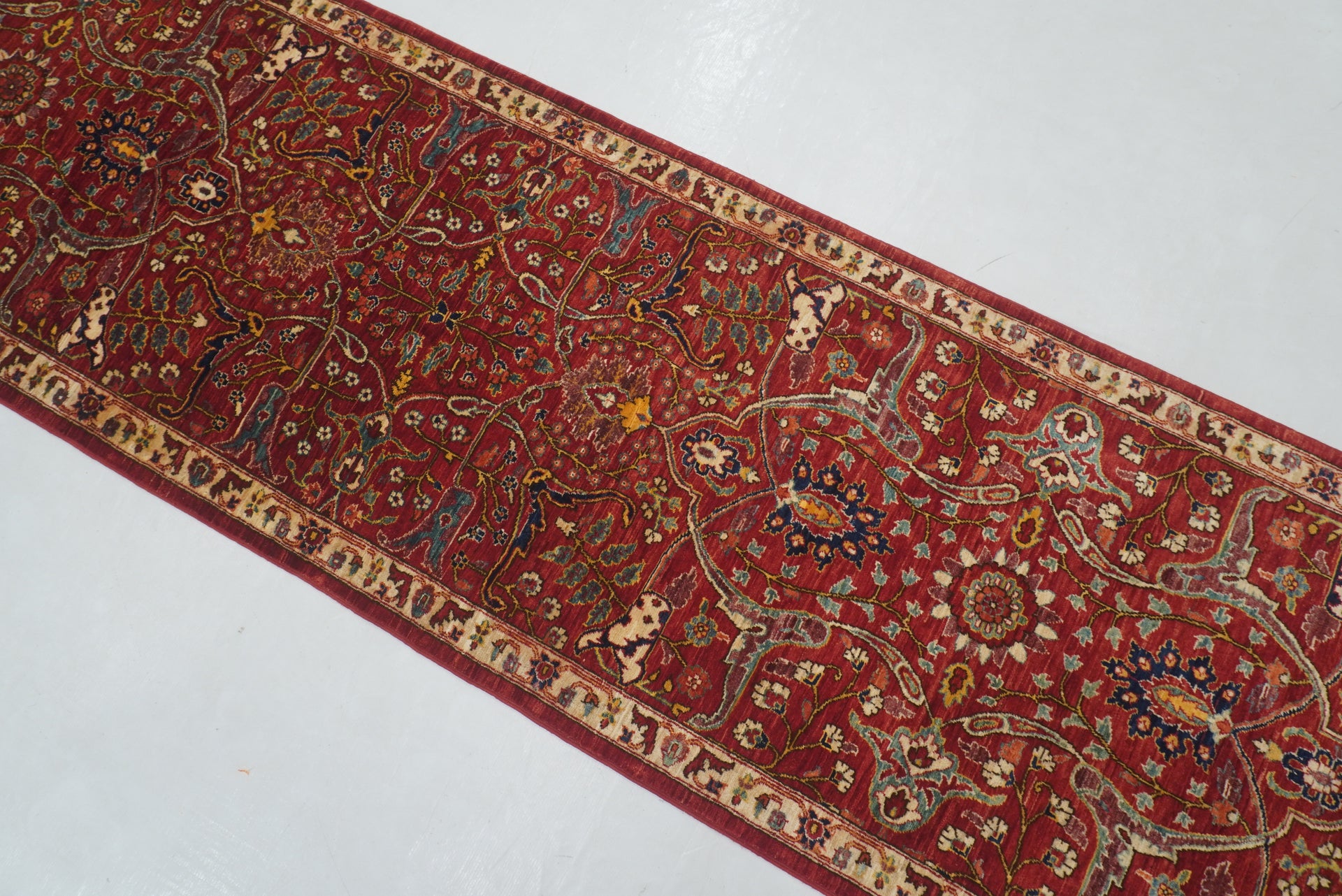 12 ft Red Bidjar Afghan Hand knotted Oriental Runner Rug