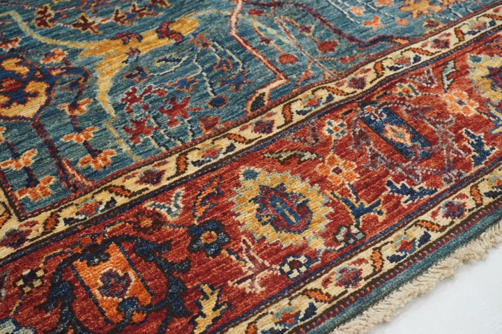 4x6 Blue Afghan Bidjar Oriental Rug