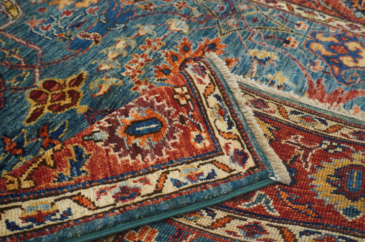 4x6 Blue Afghan Bidjar Oriental Rug