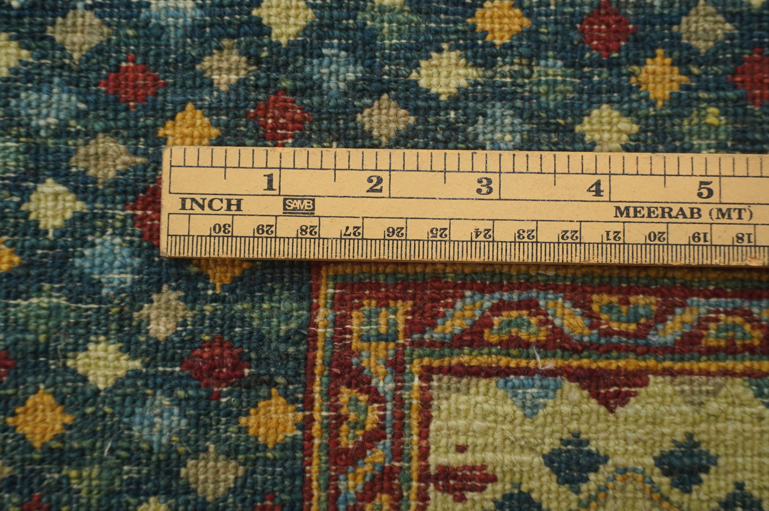 3x5 Green Mamluk knotted Turkish Medallion Rug - Yildiz Rugs