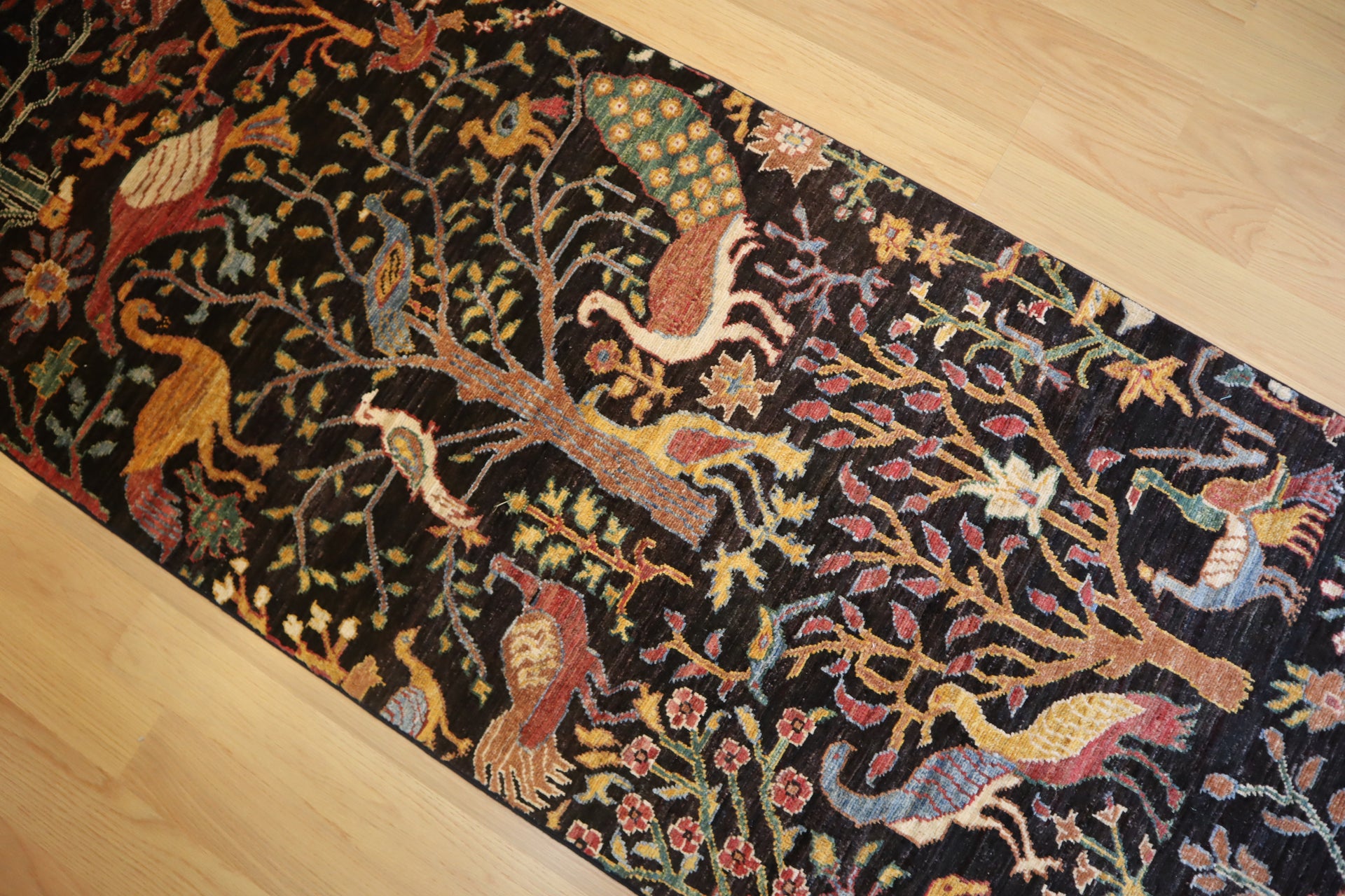 2'8"x15'8" Afghan Gabbeh Runner Rug