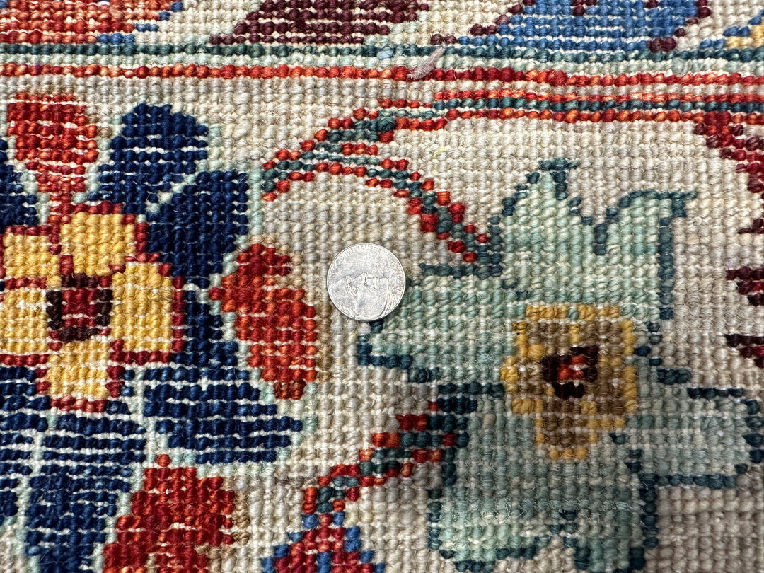 9x12 Gray Bidjar Afghan Hand knotted Wool Boho Oriental Rug