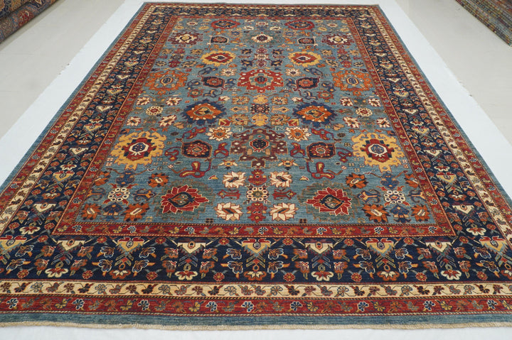 9x12 Blue Bidjar Afghan Hand knotted Oriental Rug