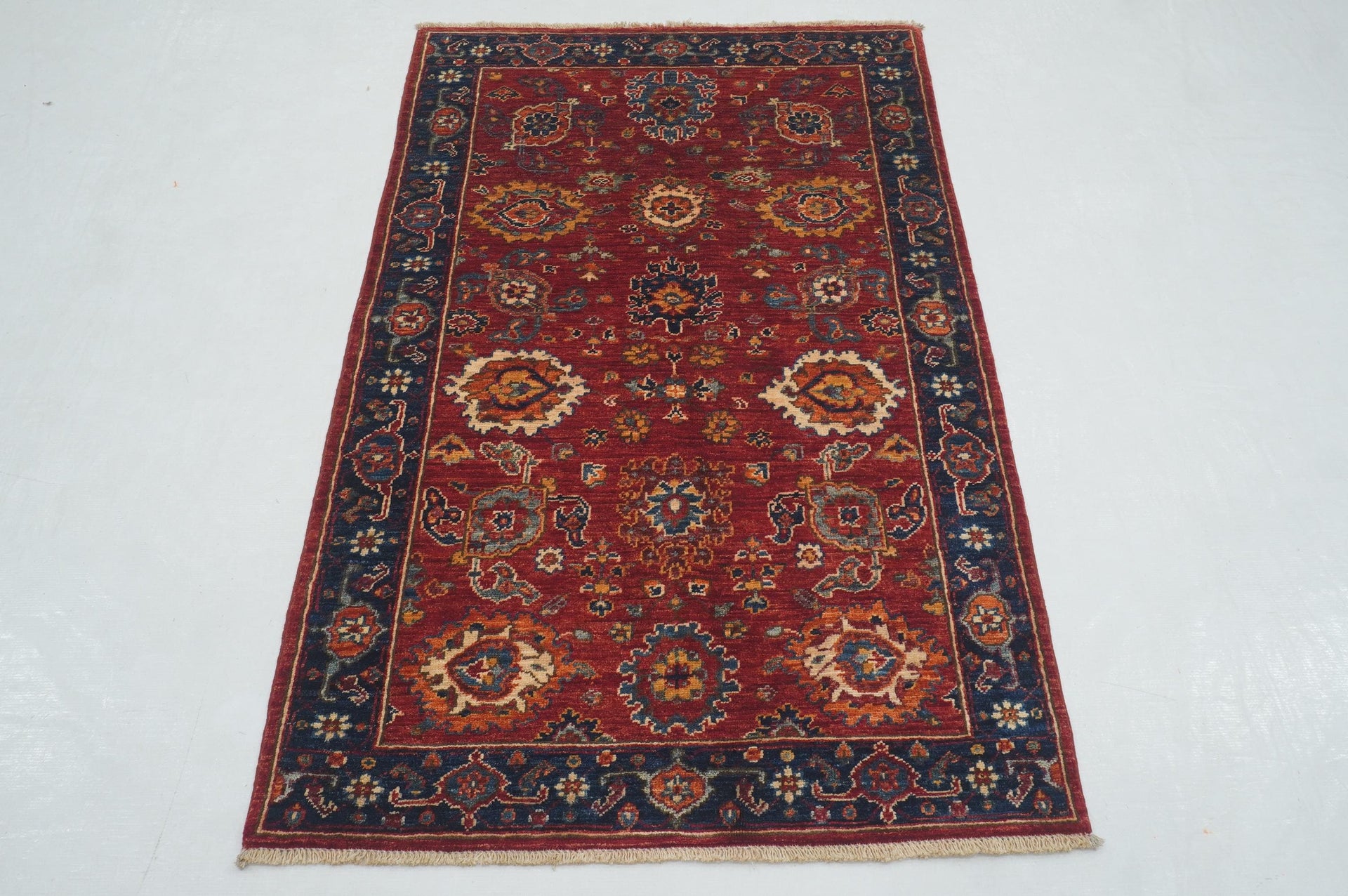 3x5 Red Bidjar Afghan Hand knotted Oriental Rug