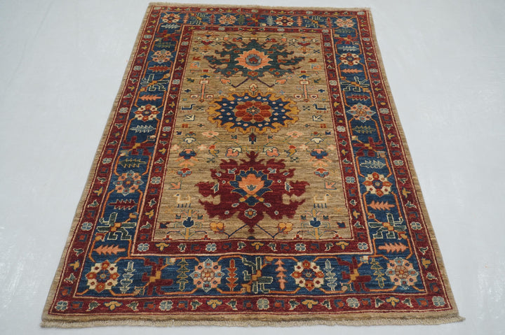 4x6 Undyed Gray Afghan Bidjar Oriental Rug