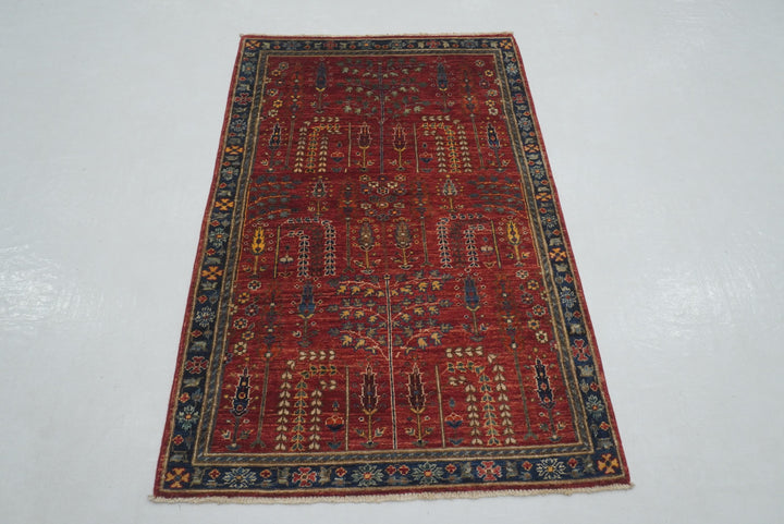 3x5 Red Bakhshaish Afghan Hand Knotted Oriental Rug