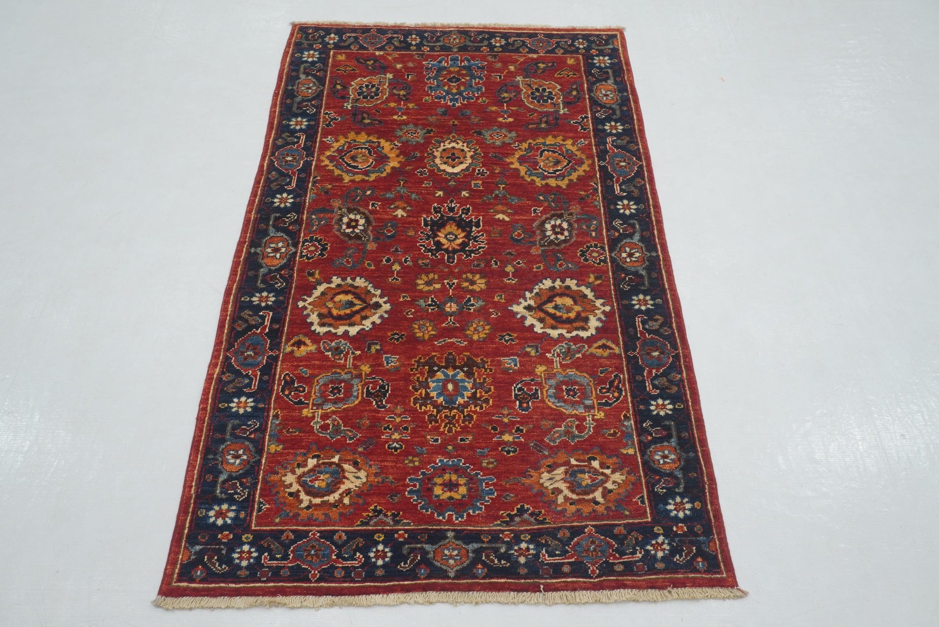 3x5 Red Bidjar Afghan Hand knotted Oriental Rug