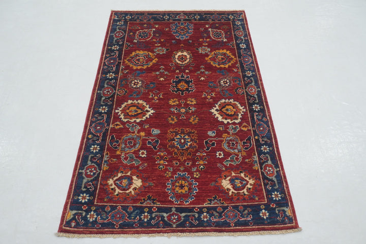 3x5 Red Bidjar Afghan Hand knotted Oriental Rug