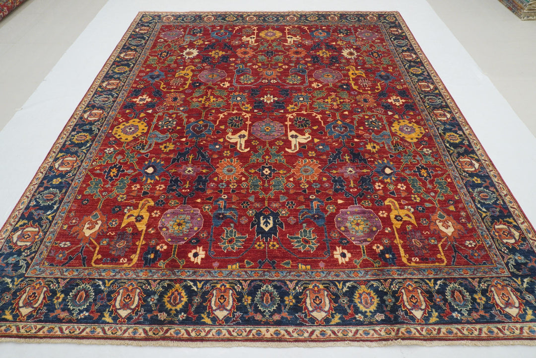 8x10 Red Bidjar Afghan Hand knotted Oriental Rug