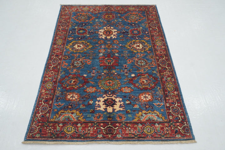 4x6 Dark Blue Bidjar Afghan hand knotted Oriental Rug