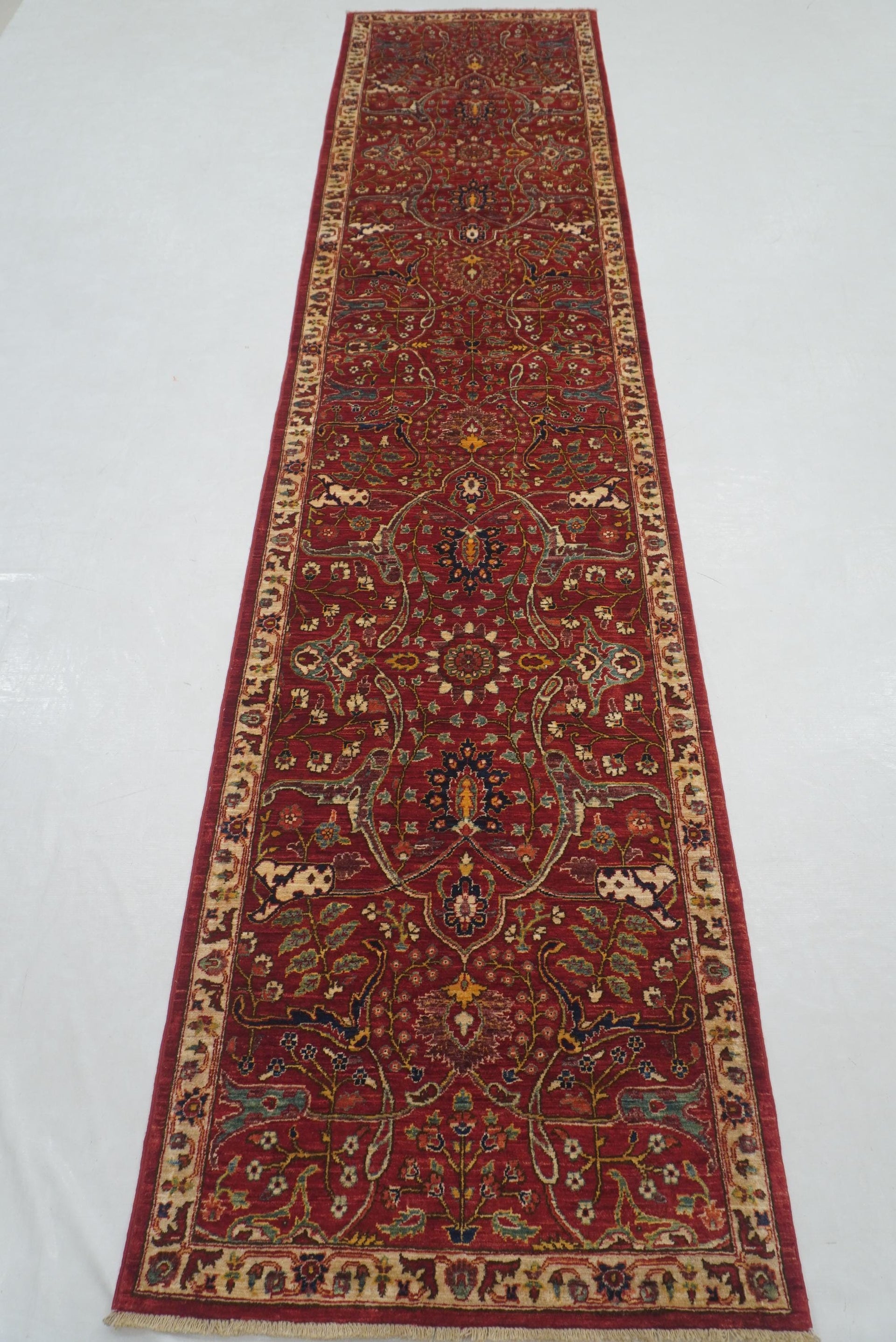 12 ft Red Bidjar Afghan Hand knotted Oriental Runner Rug
