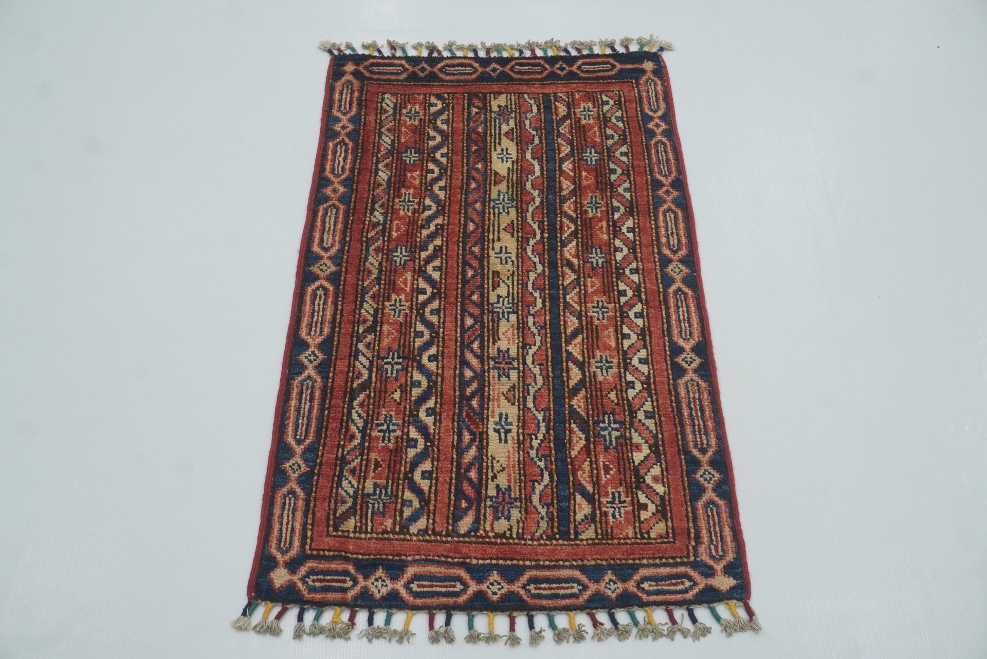 2x3 Red Turkish Hand-Knotted Rug - Yildiz Rugs