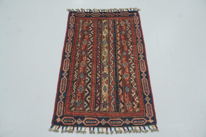 2x3 Red Turkish Hand-Knotted Rug - Yildiz Rugs