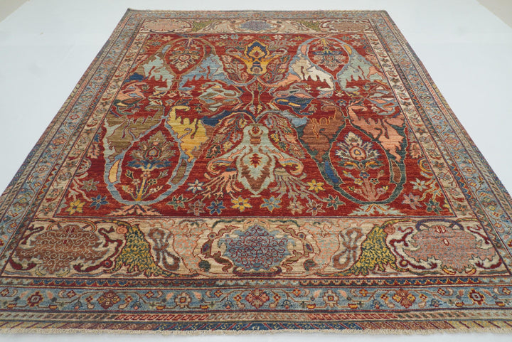 8x10 Red Bidjar Afghan Hand knotted Oriental Rug - Yildiz Rugs