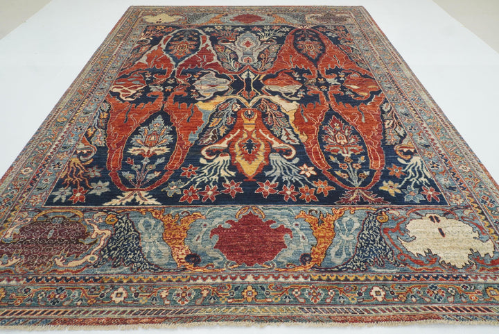 9x12 Blue Bidjar Afghan Hand knotted Oriental Rug - Yildiz Rugs