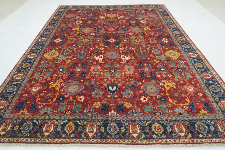 9x12 Red Bidjar Afghan Hand knotted Oriental Rug - Yildiz Rugs