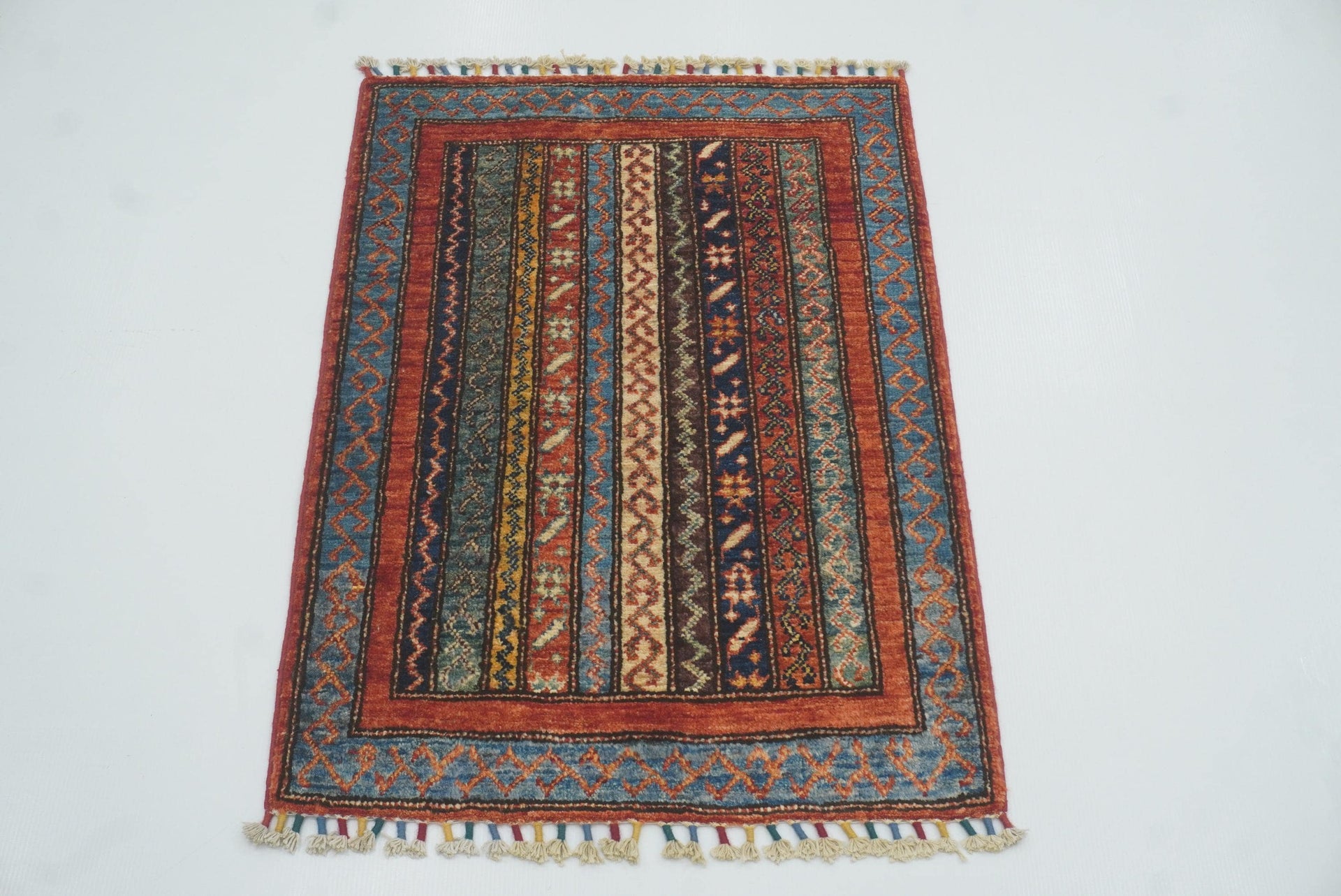 2x3 Red Turkish Hand-Knotted Rug - Yildiz Rugs