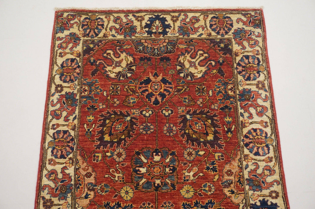 10 ft Red Vintage Bidjar Persian Hand knotted Wool Runner Rug - Yildiz Rugs