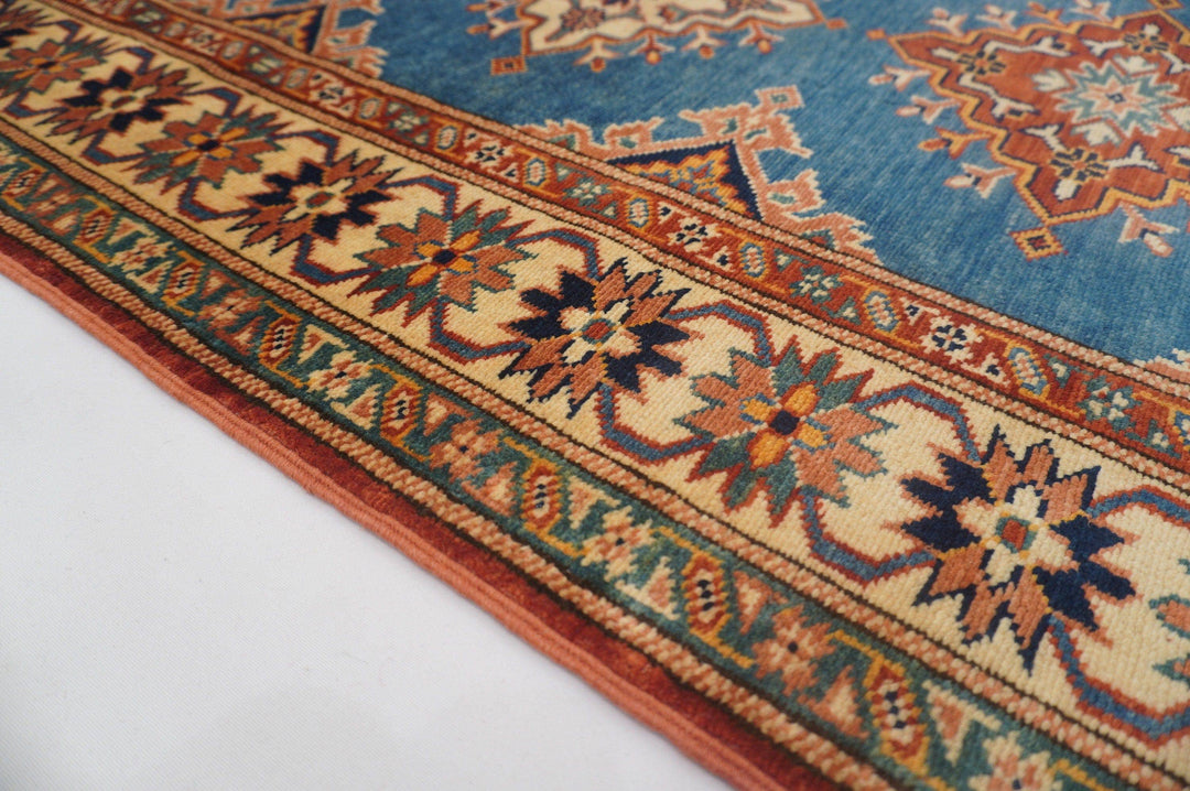 10 Ft Turkish Runner Rug - Blue Vintage Shirvan Caucasian Handmade Rug - Yildiz Rugs