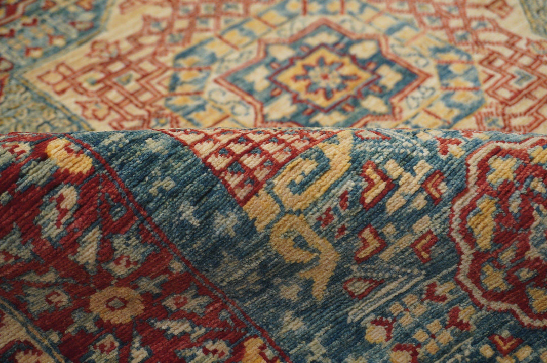 2'9x17'8 ft Blue Mamluk Turkish Hand Knotted Extra Long Runner Rug - Yildiz Rugs