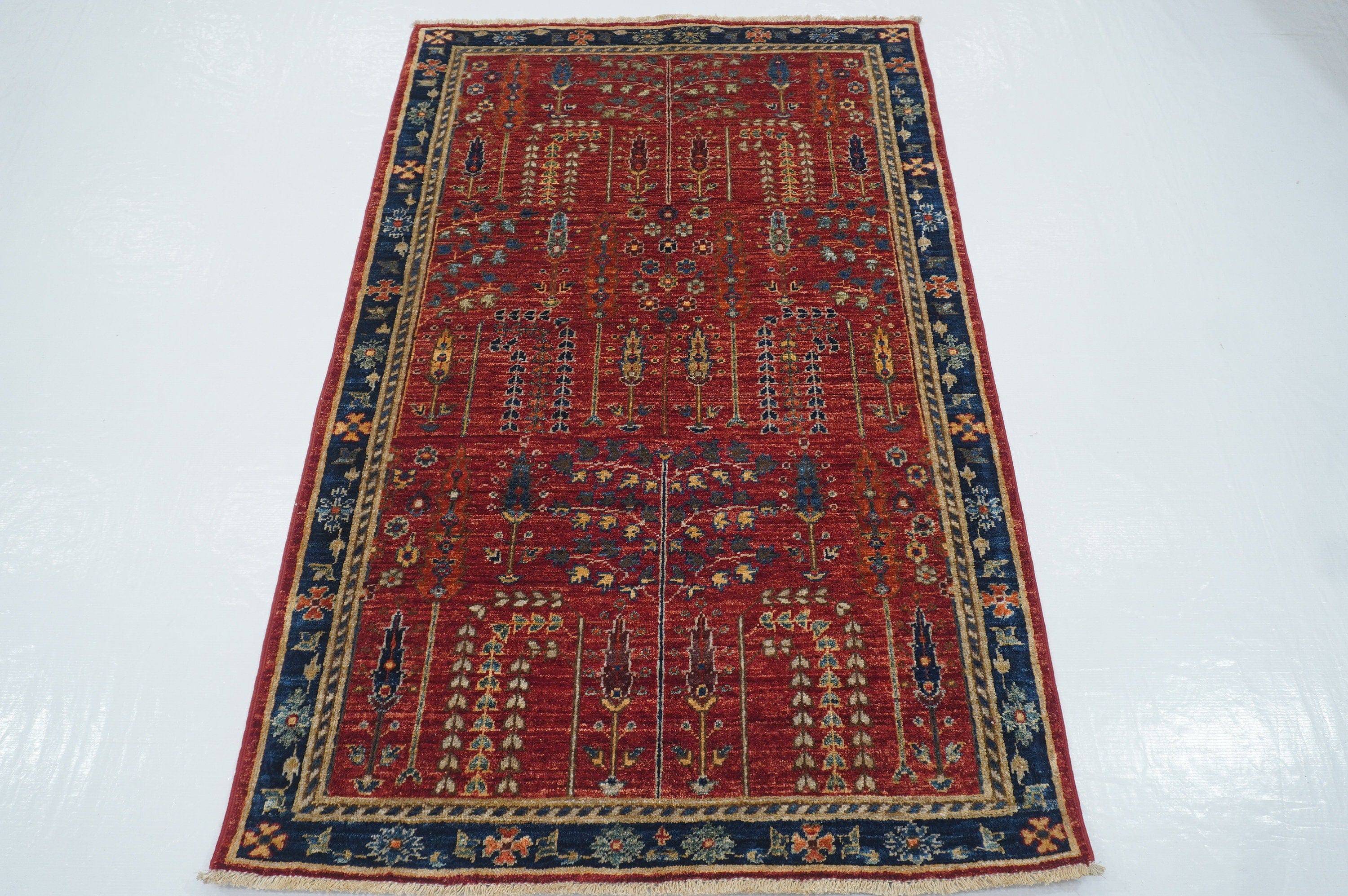 Handknotted wool rug outlet 3'2x5