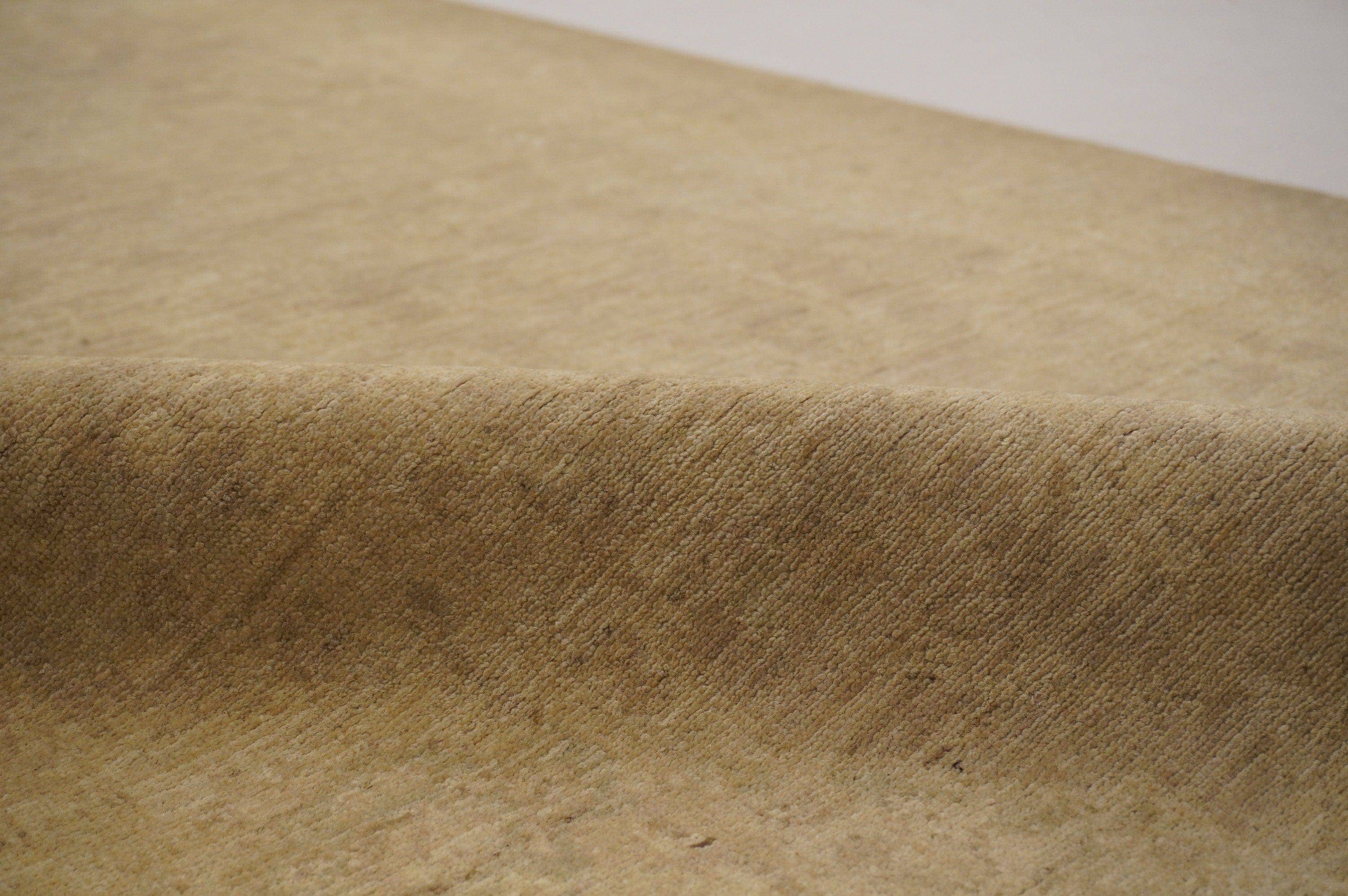 3x13 Vintage Turkish Muted Beige Hand knotted wool runner Rug - Yildiz Rugs