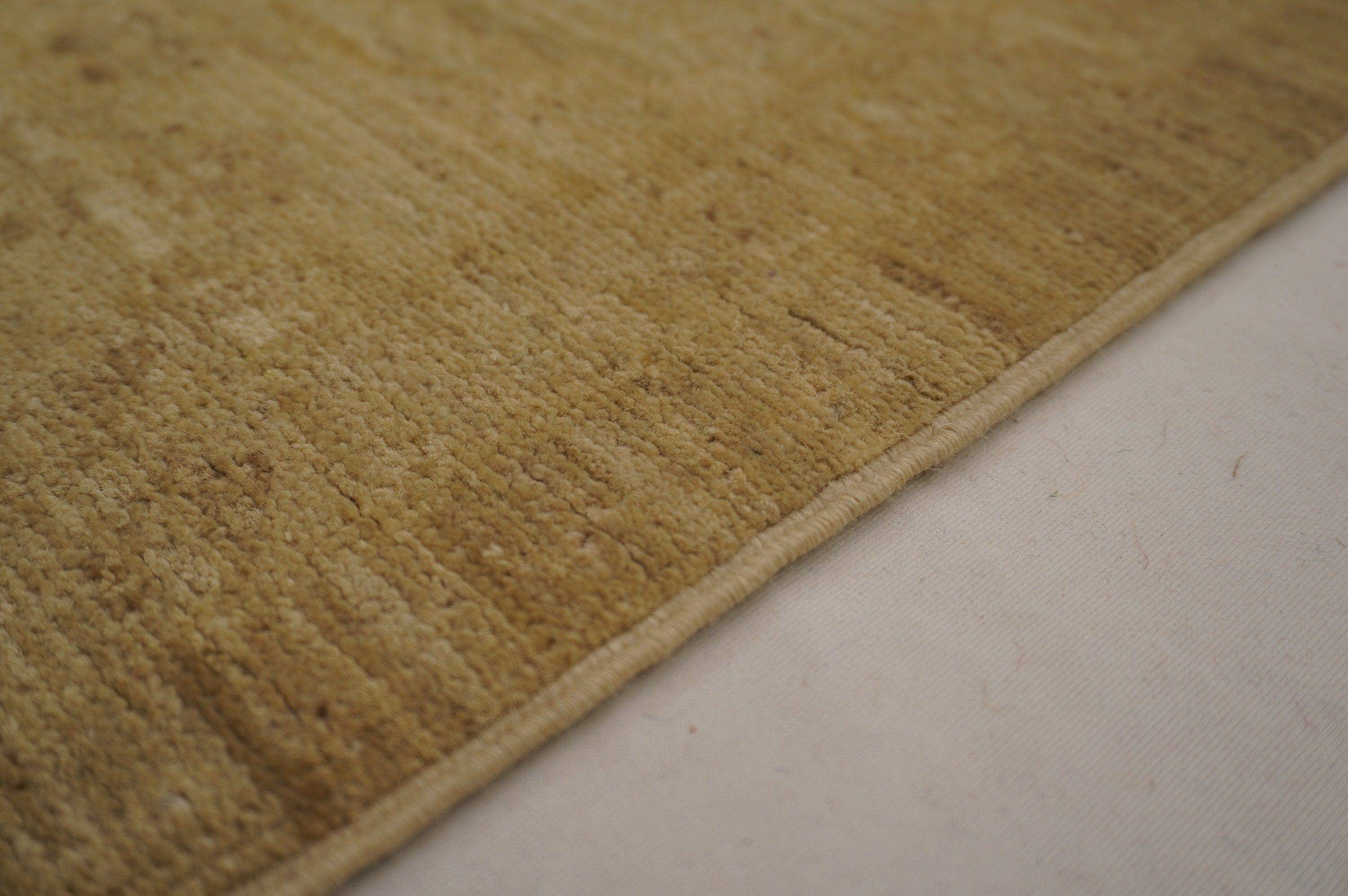 3x13 Vintage Turkish Muted Beige Hand knotted wool runner Rug - Yildiz Rugs