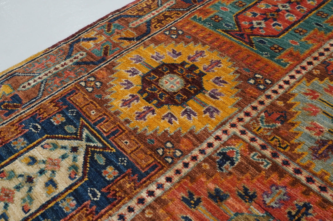 3x5 Brown Baluch Tribal Afghan Hand knotted Bohemian Area Rug - Yildiz Rugs