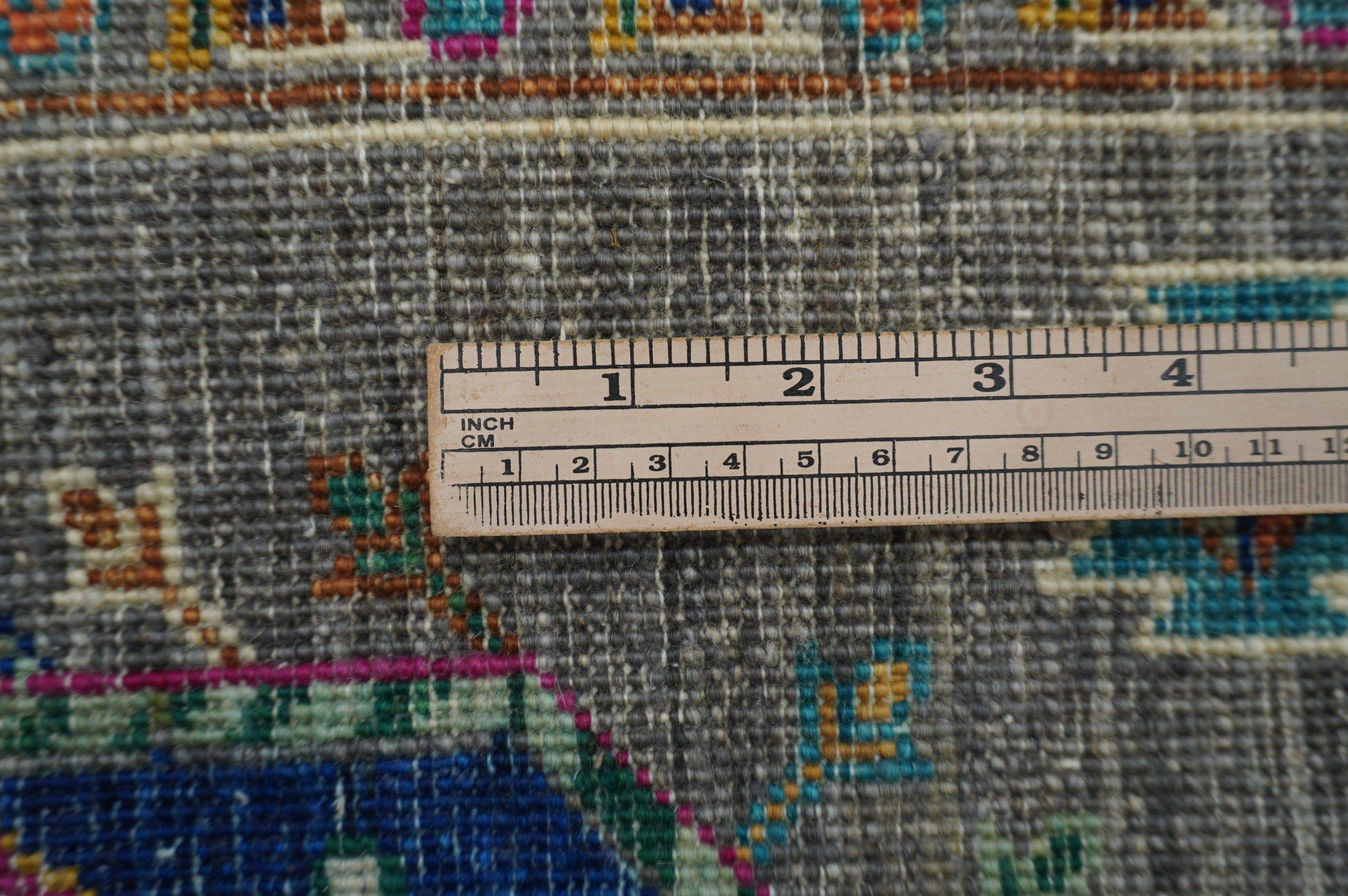 4x6 Ersari Gray Modern colors Afghan hand knotted Wool Area Rug - Yildiz Rugs