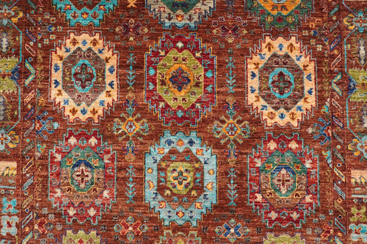 5x7 Tribal Brown Afghan Baluch Hand Knotted wool Boho Rug - Yildiz Rugs