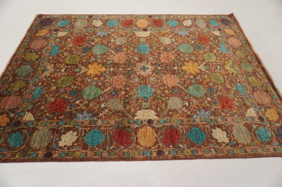 6x8 ft. Turkish Brown Sultani High Knot counts Hand knotted Wool Rug - Yildiz Rugs