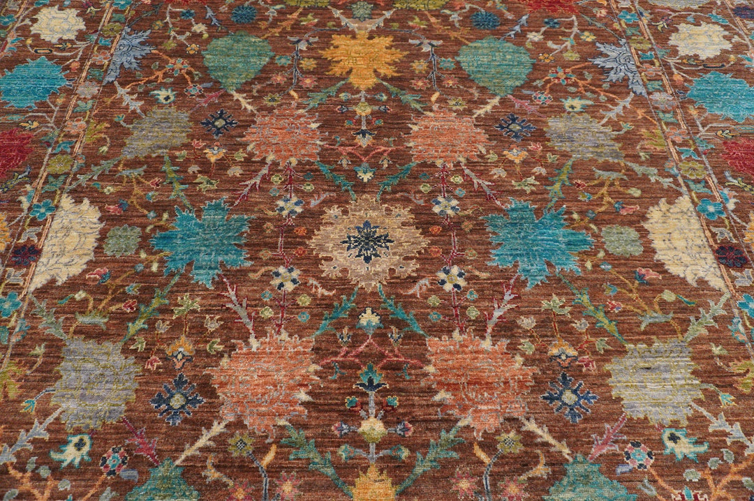 6x8 ft. Turkish Brown Sultani High Knot counts Hand knotted Wool Rug - Yildiz Rugs